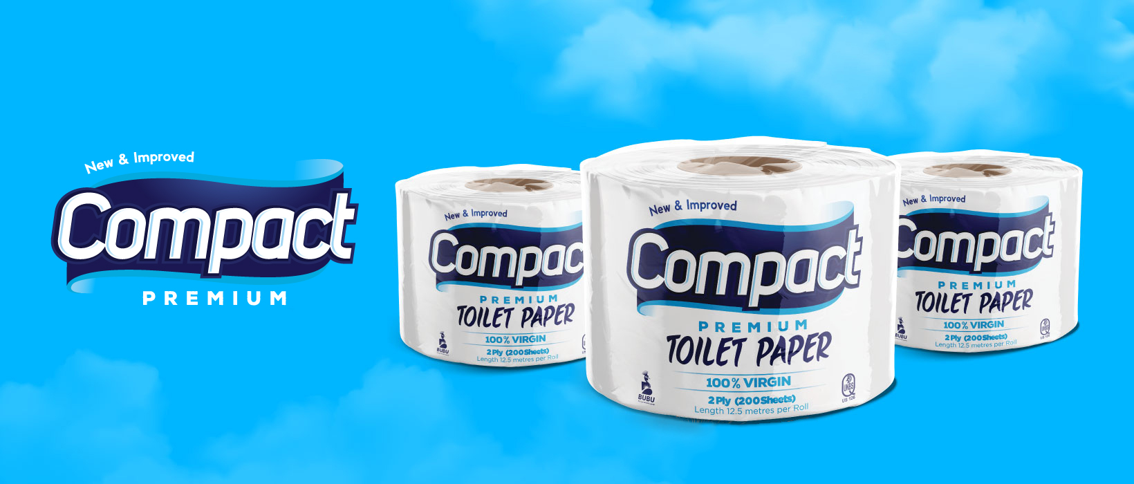 Compact Premium Toilet Paper